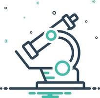 Mix icon for microscope vector