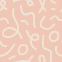 Aesthetic Contemporary printable seamless pattern with abstract Minimal elegant line brush stroke shapes and line in nude colors. vector