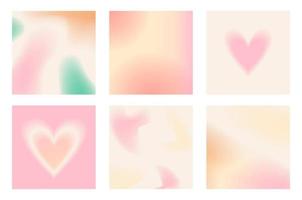 Social media backgrounds stories with abstract gradient design vector