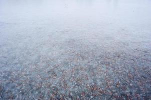 Frozen lake for background photo