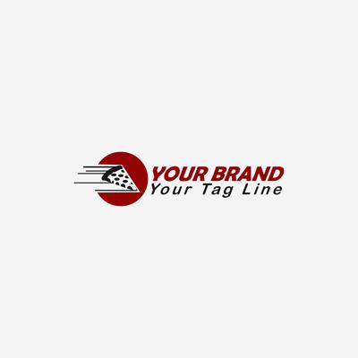 fast food pizza delivery template logo design, fast delivery, fast service, fast response