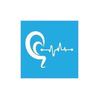 Hearing Logo Template vector