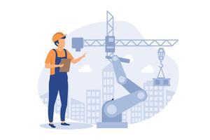 Robotics construction illustration exclusive design inspiration vector