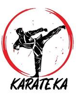 simple karate logo vector