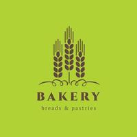 Fresh logo for bakery product. Organic icon for healthy baked food label. Healthy bakehouse restaurant symbol. Logo template for organic cookies and bread.