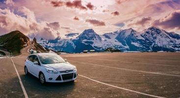 car in the mountains photo