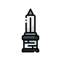 monument filled line style icon. vector illustration for graphic design, website, app