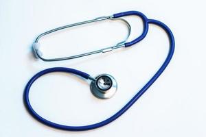 Medical stethoscope isolated photo