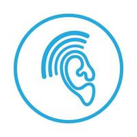 Hearing Logo Template vector