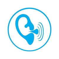 Hearing Logo Template vector