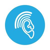 Hearing Logo Template vector