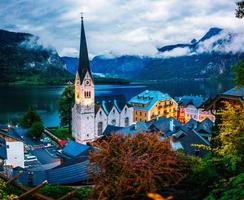 alpine village Hallstatt photo