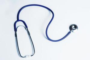 Medical stethoscope isolated photo