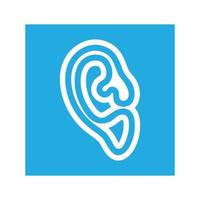 Hearing Logo Template vector