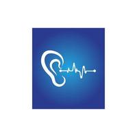 Hearing Logo Template vector