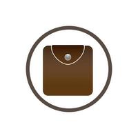 wallet logo design icon vector