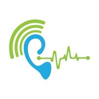 Hearing Logo Template vector