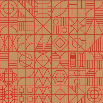 Trendy background made with abstract elements and linear geometric shapes, useful for poster art, website design, album cover prints, fine arts.
