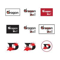 head Dragon simple logo design vector icon illustration