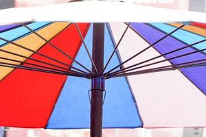 Colourful umbrellas its is wallpaper or screen or abstract background. photo