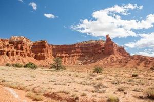 Capitol Reef National Park on a sunny day in the state of Utah. photo