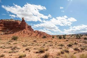 Capitol Reef National Park on a sunny day in the state of Utah. photo