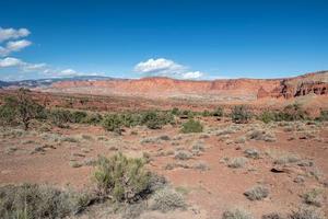 Capitol Reef National Park on a sunny day in the state of Utah. photo