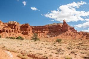 Capitol Reef National Park on a sunny day in the state of Utah. photo