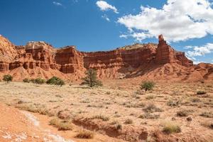 Capitol Reef National Park on a sunny day in the state of Utah. photo