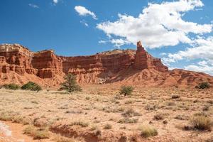 Capitol Reef National Park on a sunny day in the state of Utah. photo