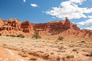 Capitol Reef National Park on a sunny day in the state of Utah. photo