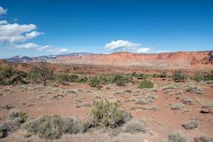 Capitol Reef National Park on a sunny day in the state of Utah. photo