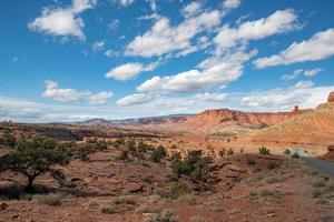 Capitol Reef National Park on a sunny day in the state of Utah. photo