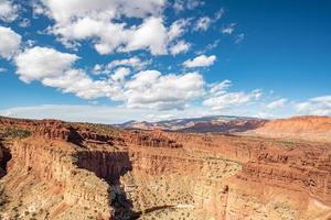 Capitol Reef National Park on a sunny day in the state of Utah. photo