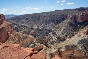 Capitol Reef National Park on a sunny day in the state of Utah. photo