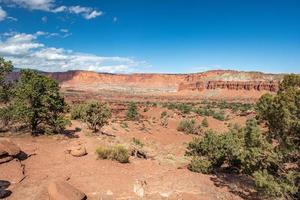 Capitol Reef National Park on a sunny day in the state of Utah. photo