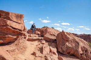 Capitol Reef National Park on a sunny day in the state of Utah. photo