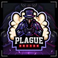 Plague gaming mascot. esport logo design vector