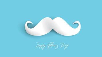 Happy Father Day greeting card, banner design with lettering, typography in three dimensional style vector