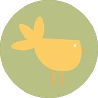 Vector of the chick series, vector of chicks of yellow color. Great for icons, logos, or symbols.