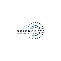 diseño de símbolo de ciencia global, icono para tecnología científica