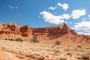 Capitol Reef National Park on a sunny day in the state of Utah. photo