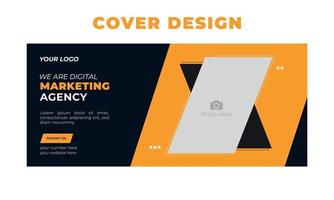 agencia de marketing y publicaciones en redes sociales de diseño creativo y colorido. este diseño ayuda a hacer crecer su negocio. vector