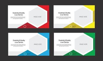 creative card design corporate and new. vector