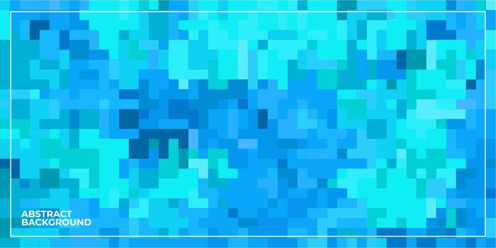 abstract geometric pixel square tiled mosaic background vector