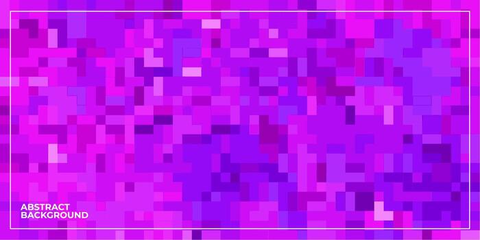 abstract geometric pixel square tiled mosaic background vector