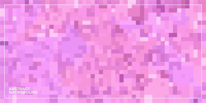 abstract geometric pixel square tiled mosaic background vector