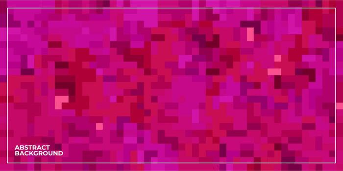abstract geometric pixel square tiled mosaic background vector