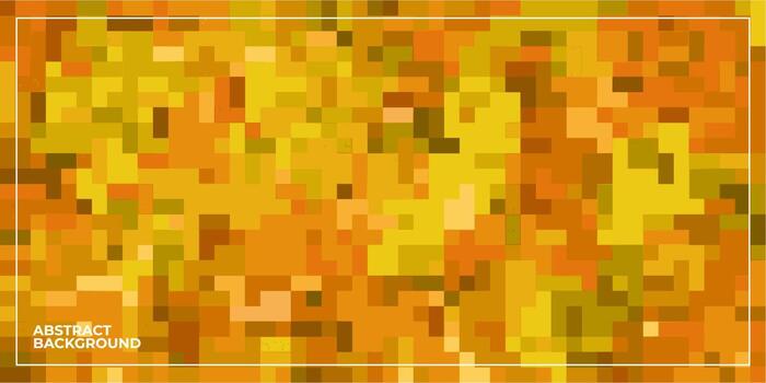 abstract geometric pixel square tiled mosaic background vector