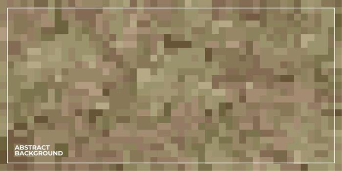 abstract geometric pixel square tiled mosaic background vector